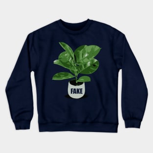 Fake Chinese rubber plant for a Green plastic watering Can - Original illustration by FOGS Crewneck Sweatshirt